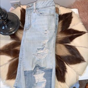 Patched American eagle Jeans